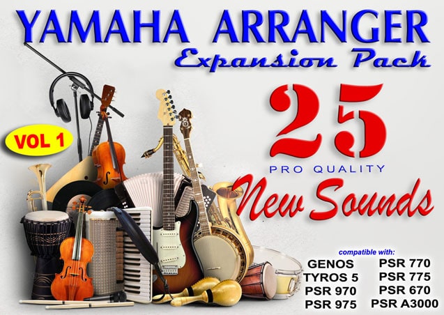 25 NEW Voices vol. 1 Expansion Packs for Yamaha Arrangers