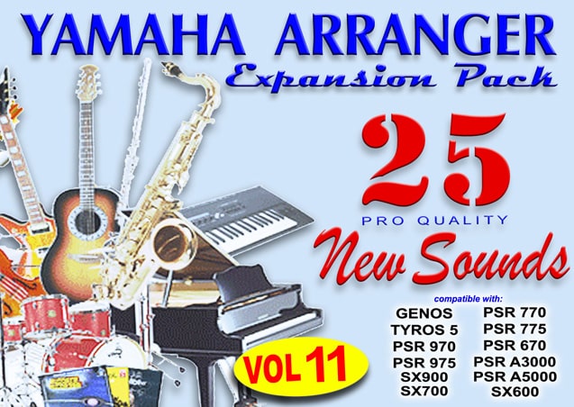 25 NEW Voices vol. 11 Expansion Pack for Yamaha Arrangers