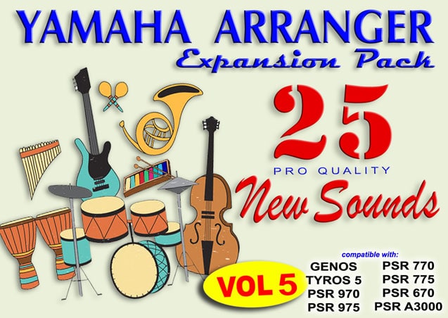 Yamaha Genos Expansion Soundpacks 25 NEW Voices vol. 5