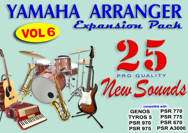 Yamaha Arrangers Expansion Pack 25 NEW Voices vol. 6