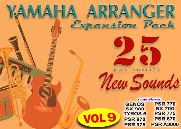 25 NEW Voices vol. 9 Yamaha Arrangers Expansion Soundack